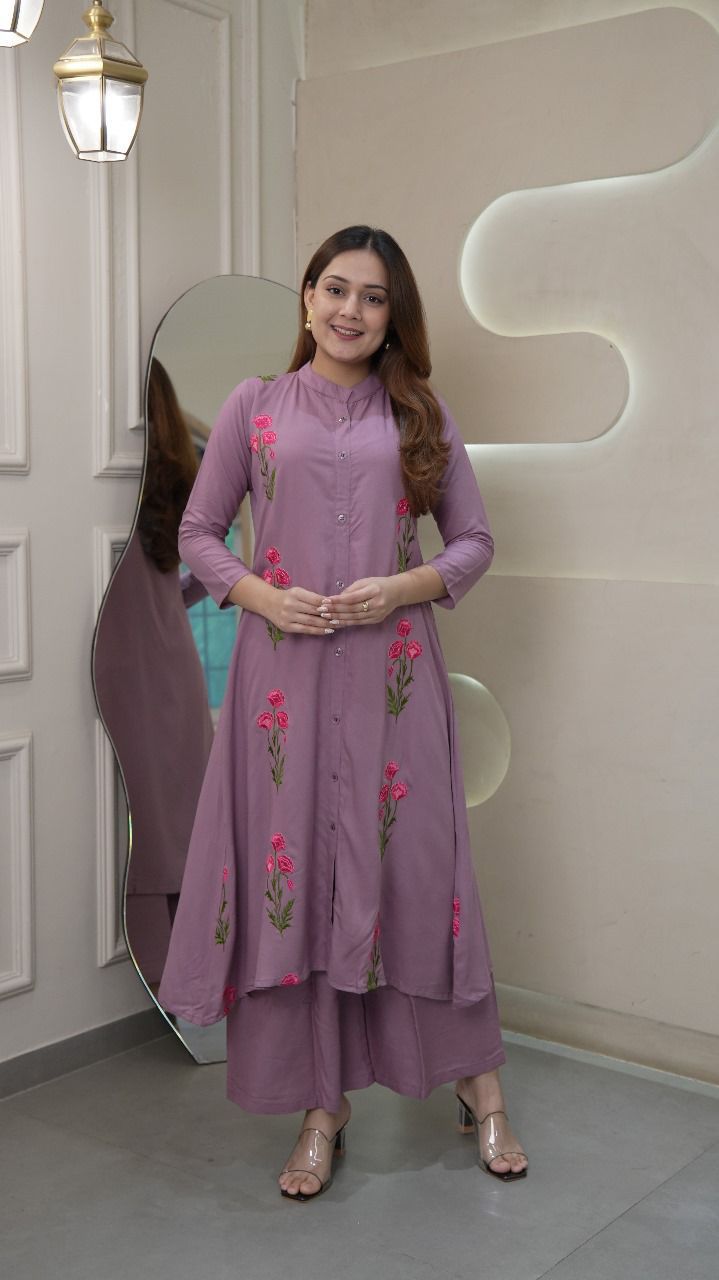 Maverick Fusion Long Flair Kurti Set